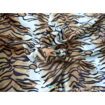 2012 polyester Tiger Stripe tissu motif imprimé